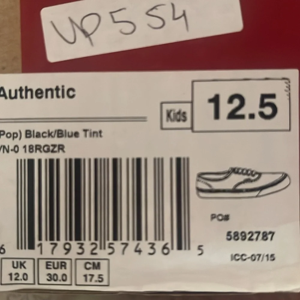 Vans Kids‎ Girl's Authentic (Black/Blue) | New in BOX/NWT!! 🦋🖤